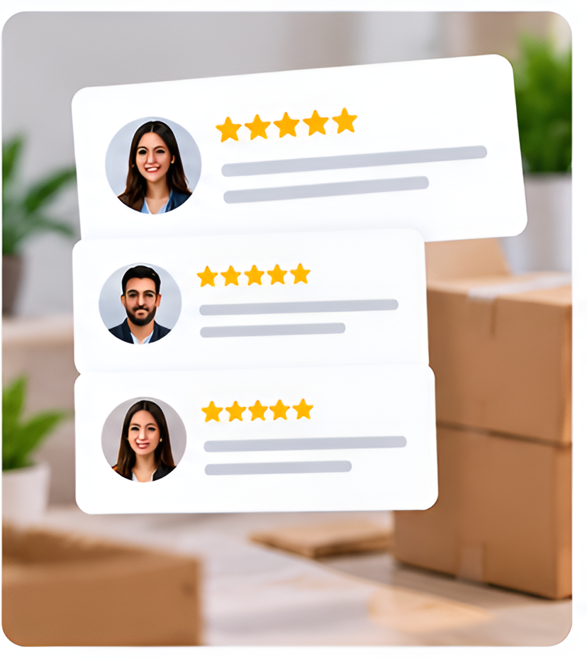 Five-star product reviews from shoppers