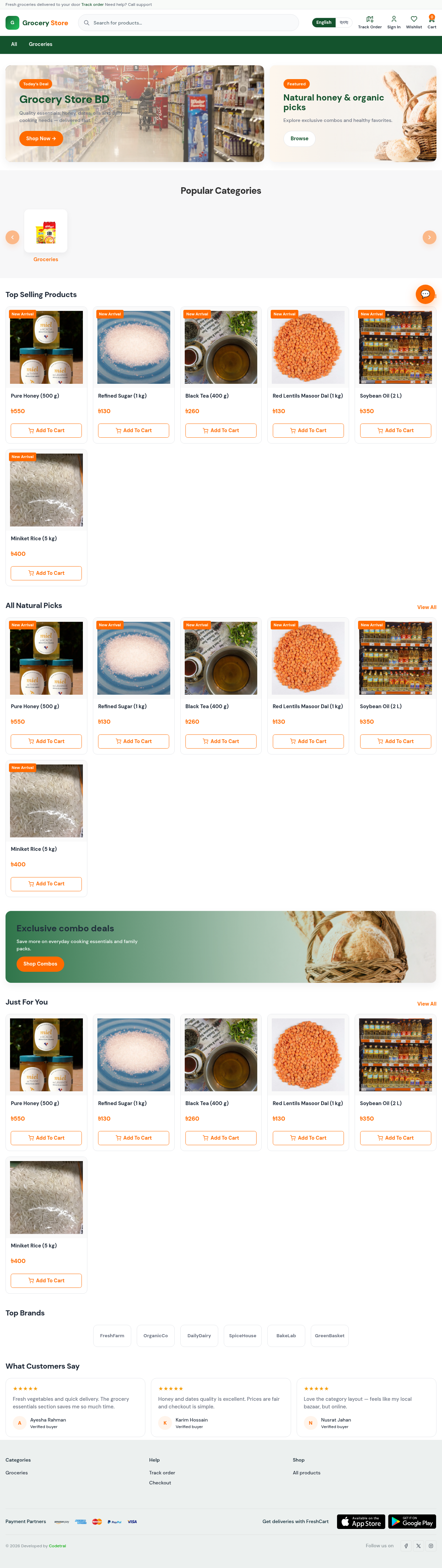 Grocery Store theme preview